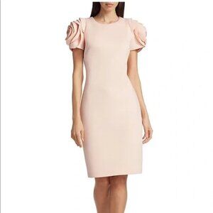 Badgley Mischka Rosette Cocktail Dress 8